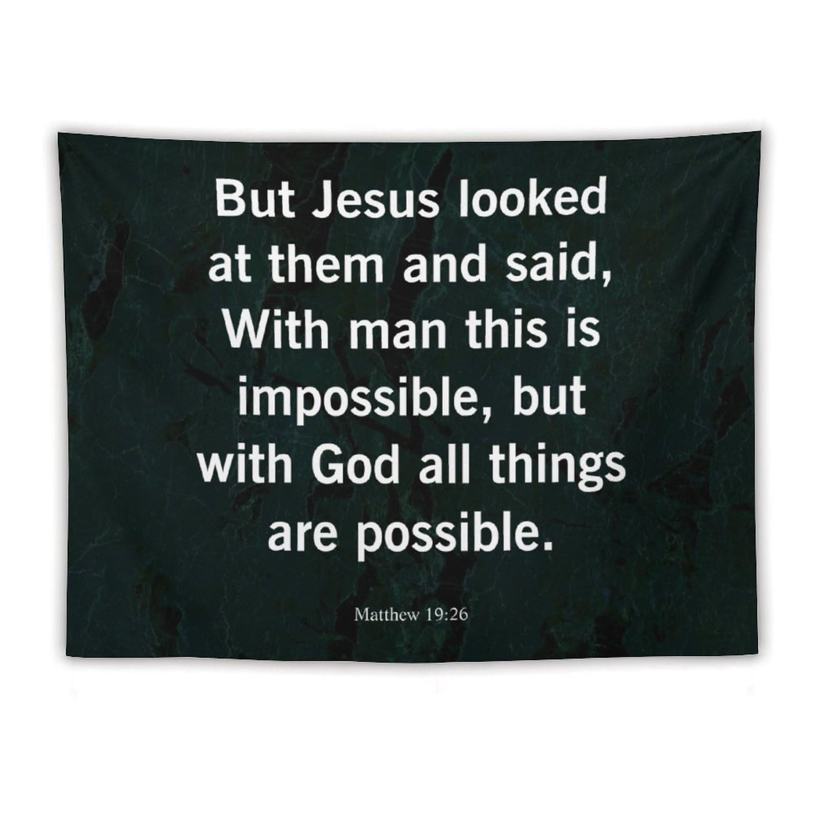 Tapiz de pared motivacional Yelolyio con frase religiosa para decoración de salón 8