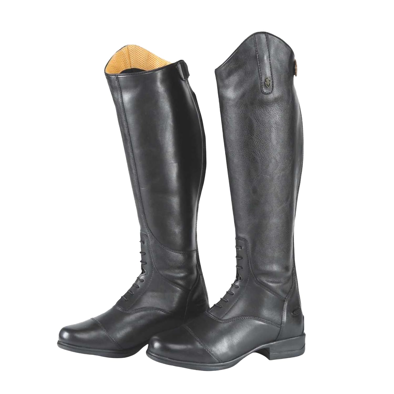 Shires Moretta Gianna - Stivali da equitazione in pelle per adulti, colore: Marrone, Nero , 11 Wide