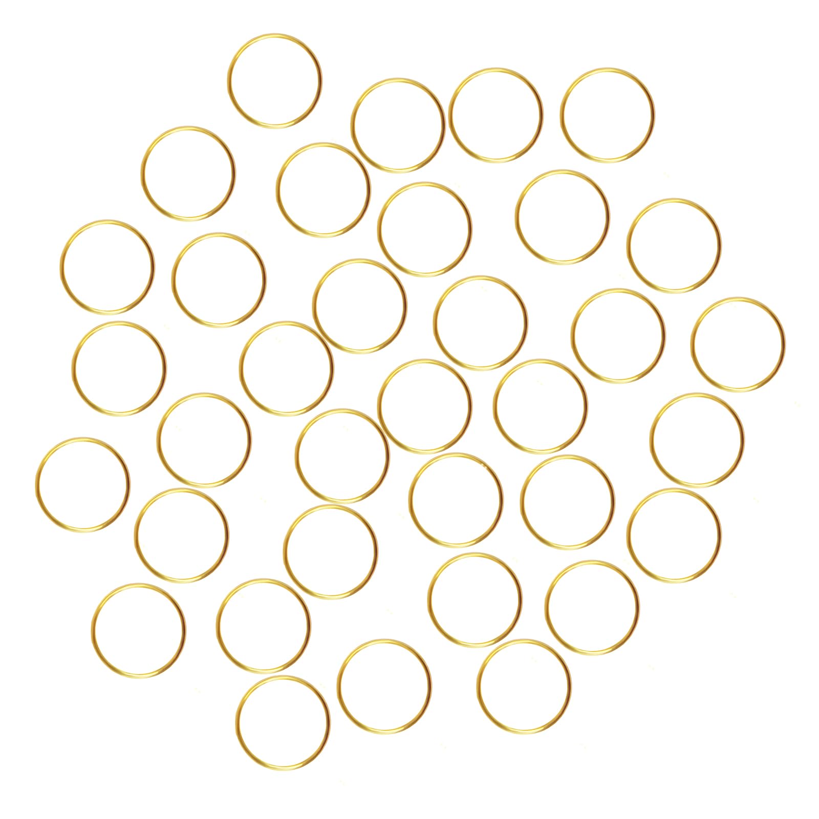 FushingFushing 100Pcs Stainless Gold Color Split Rings, Crystal Chandeliers Connectors for Chandelier, Curtain,Suncatchers, Crystal Garland,Necklaces, Keys, Earrings, Jewelry Making (Gold, 12mm)