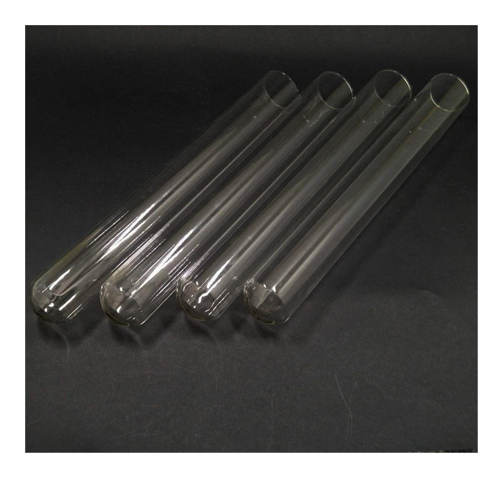 Jinchao- Tubos de ensayo, 10pcs / Lot en Forma de U Tubo de ensayo de Vidrio de Fondo, 20 x 150 mm, for laboratary la Escuela