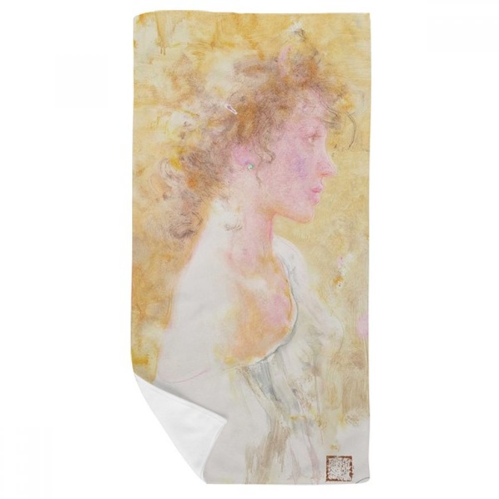 Serviette débarbouillette Rose dans Le Vent Xjj Peinture à l'huile grand confort