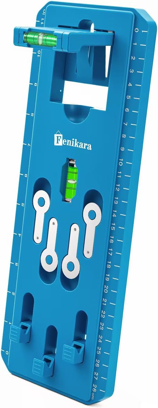 Upgraded Multifunctional Picture Hanging Kit-Picture Hanging Tool with Level-Hang Sawtooth/Wire Hangers-Wall Hanging Kit for Frame, Art, Painting, Photo