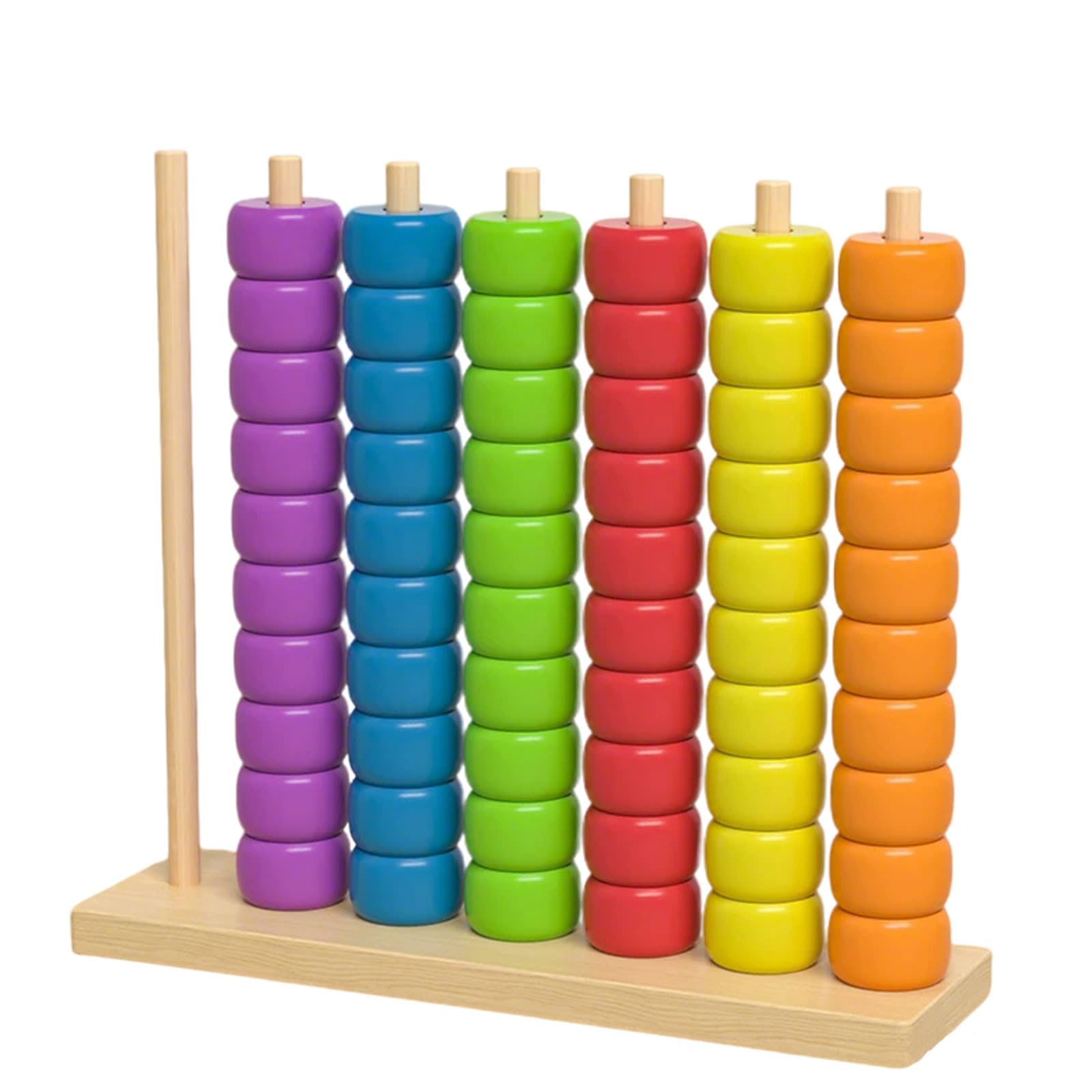 ttnmrc Montessori Wooden Abacus Counting Beads Toy