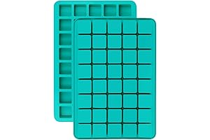 Mity rain 2 Pack 40-Cavity Square Caramel Candy Silicone Molds