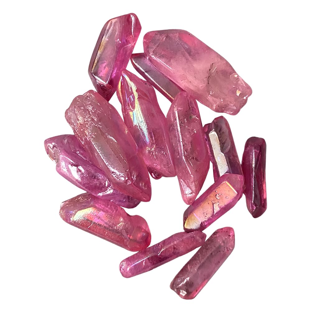 VIE Electroplated Quartz Points, 2-3cm, Single, Pink