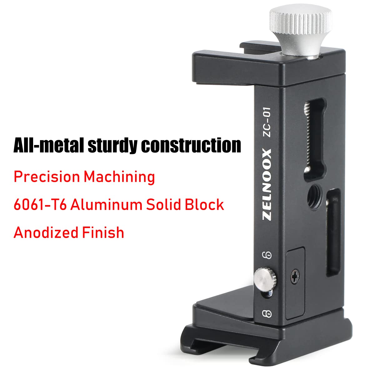 Metal Phone Tripod Mount, Arca/RRS(reallyrightstuff) Quick