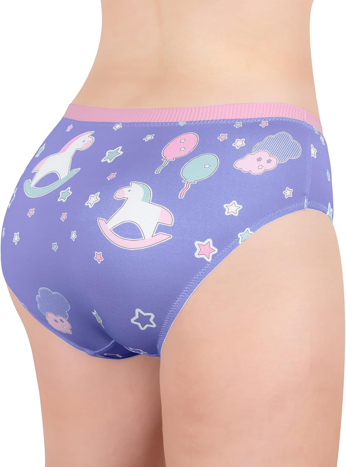 Littleforbig Women's Ladies Soft Silky Underwear Comfortable Hipster Briefs Babydoll Little Fantasy 'Oopsie' Potty Pants - Image 2