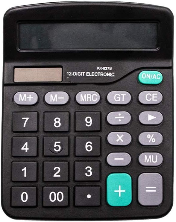 Release 2in1 Battery or Solar Powered 12 Digit Electronic Calculator School Students Office Stationary Calculating Commercial Tool