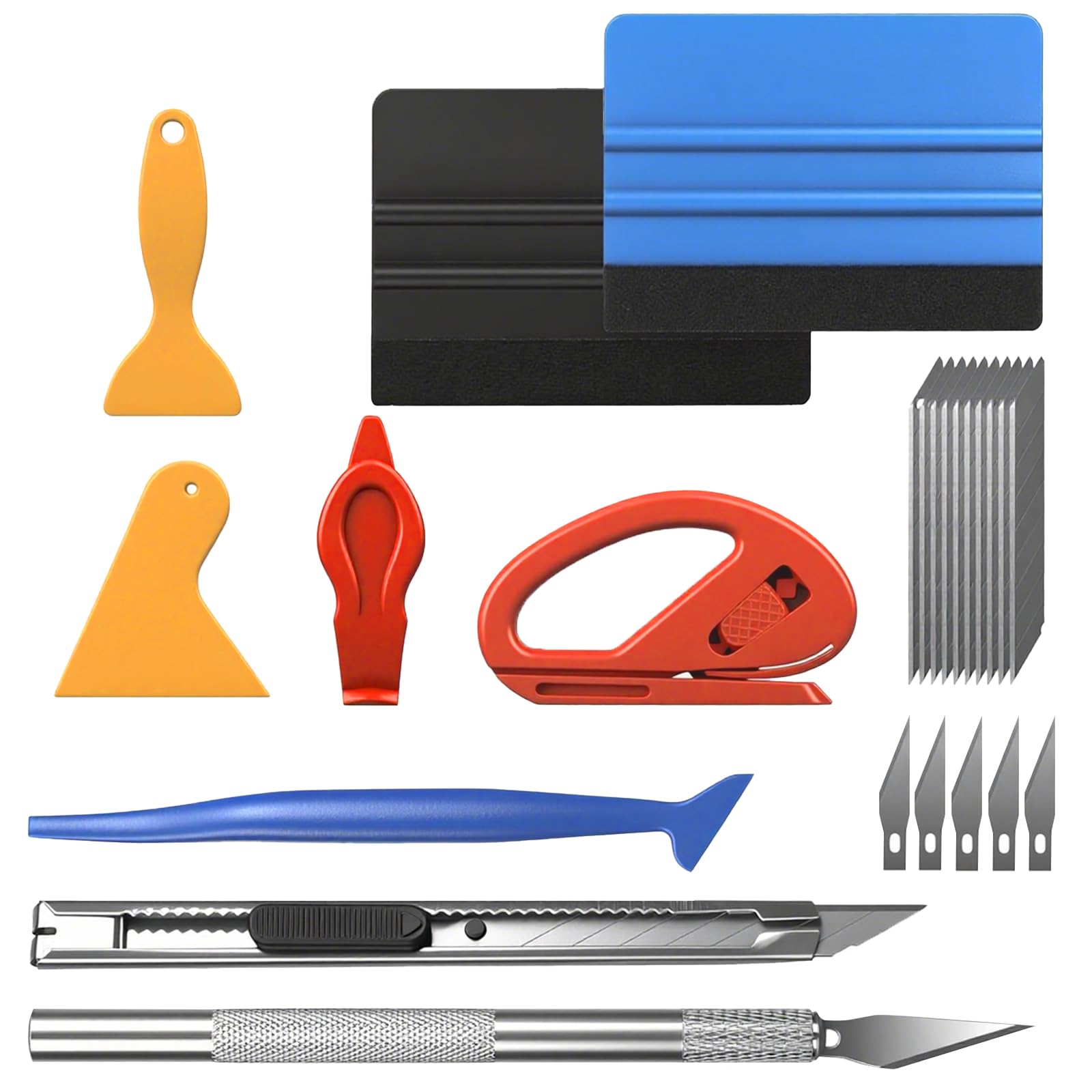 Car Window Tint Kit,11Pcs Vinyl Wrap Tools with Squeegee for Window Tinting Application,Professional Car Window Tinting Tools