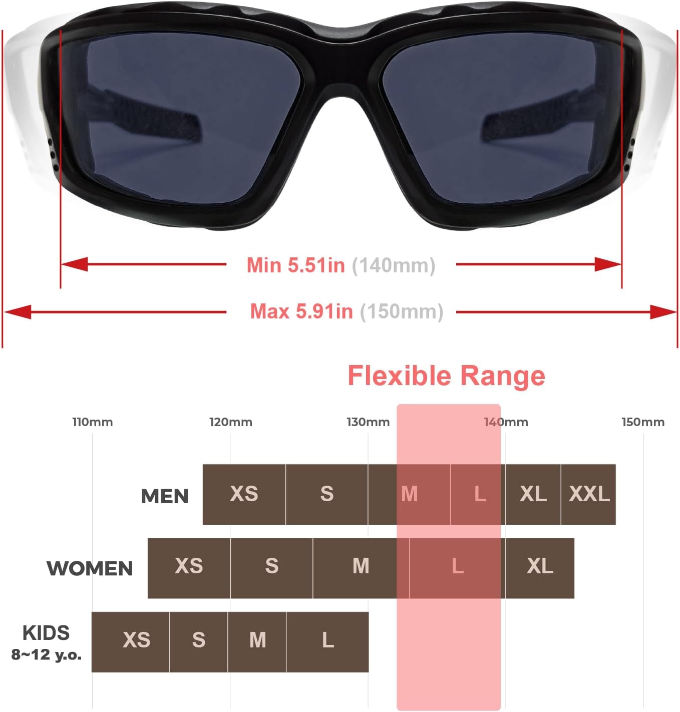 Motorcycle Riding Glasses Inner Foam Gasket Goggles with Strap for Powersports UTV Windproof GK20 - Image 3