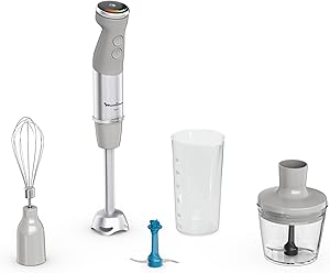 Moulinex Hand blender, Powelix blade technology, Silent mode, 20speeds, Crushed ice blades, Turbo mode, Splash guard, Chop…