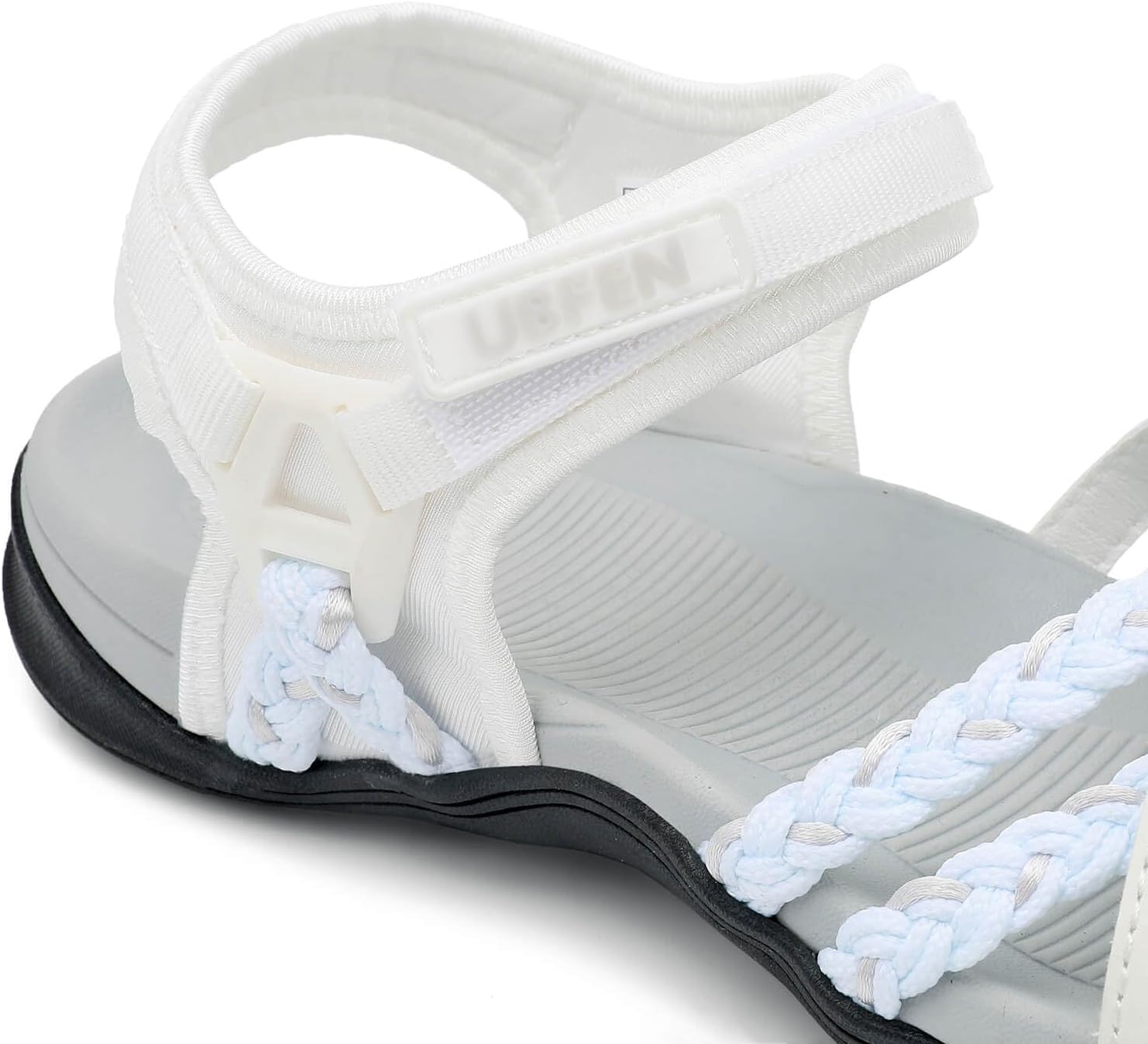 UBFEN Womens Hiking Comfort Sport Sandals Beach Vacation Camping Casual Sport Sandals with Adjustable Straps and Arch Support