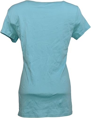 Miniatura 2 de KIRKLAND Signature - Camiseta para mujer, talla XS, cuello en V, color azul, Azul, XS