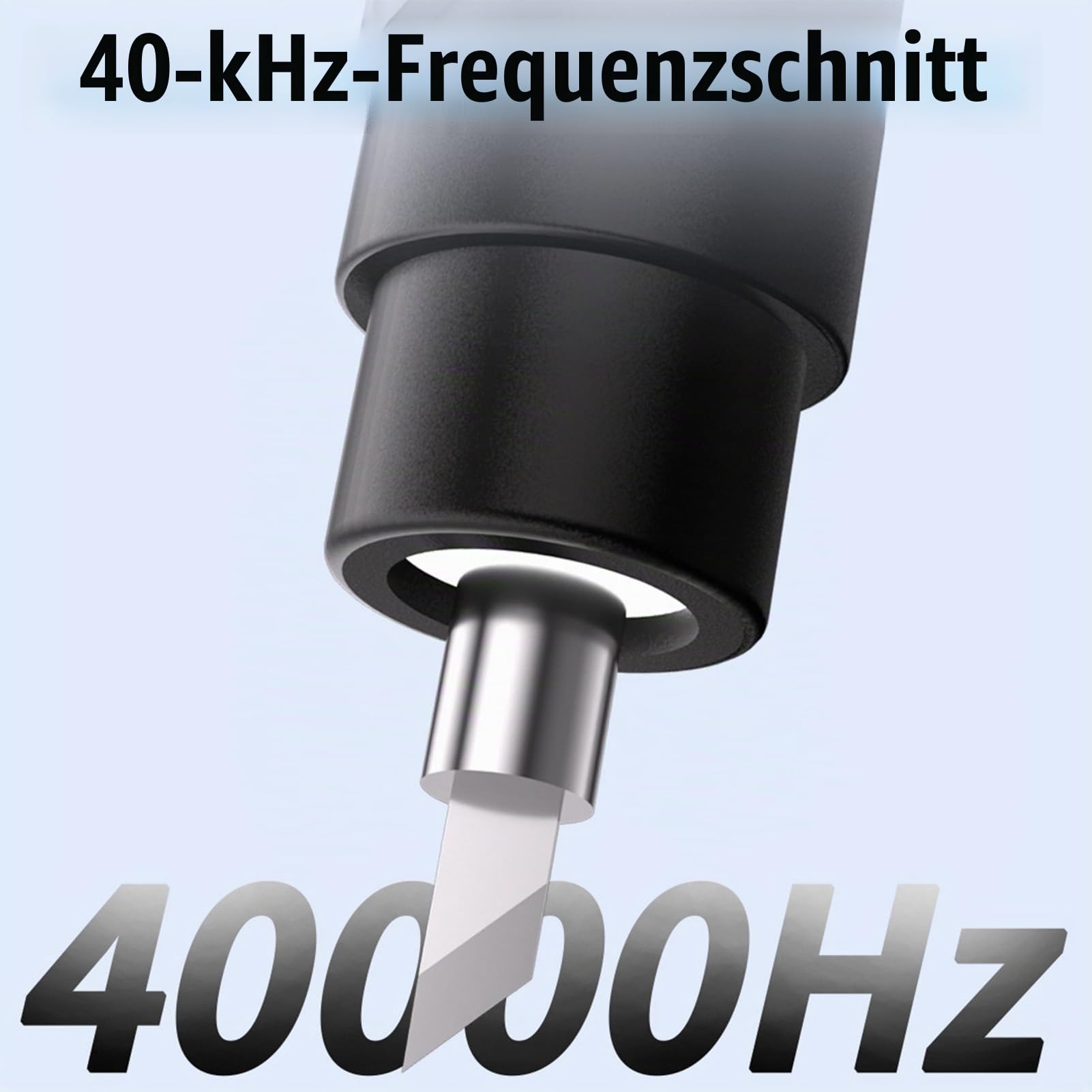 Dpofirs Ultraschall Messer, Ultrasonic Cutter, 50 Klingen, 40 KHz Vibration, für 3D-Druck, Holzbearbeitung, Prototyping, Heimwerken, mit LED-Licht und 3 Ebenen