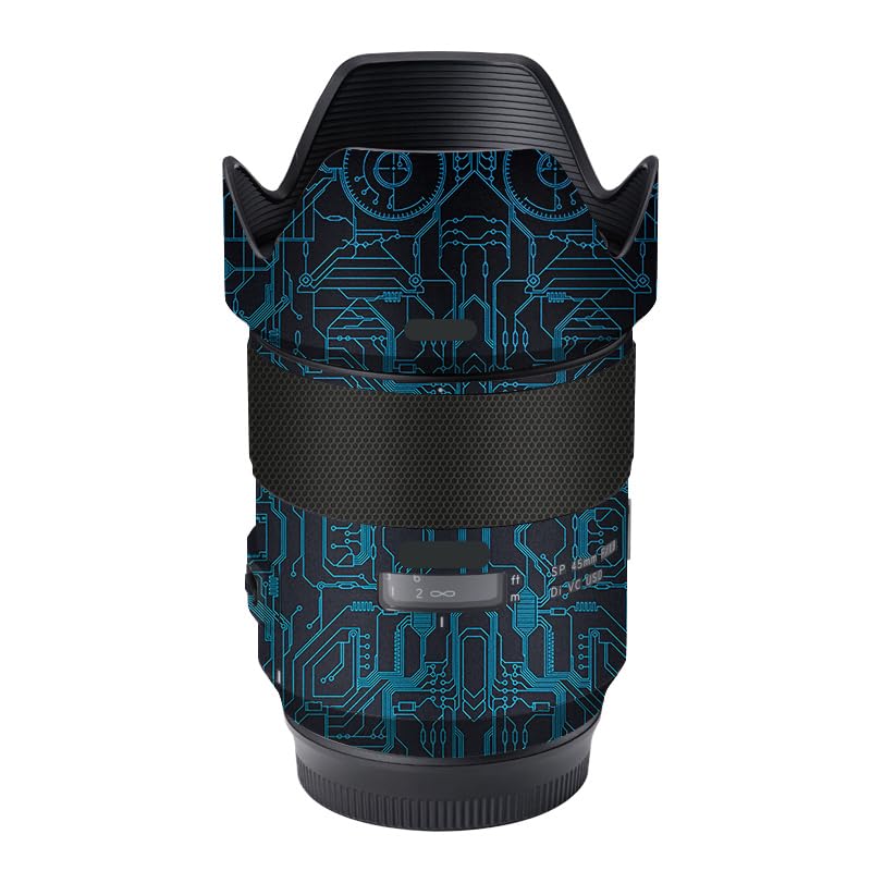Autocollant anti-rayures Tamron SP 45 mm F1.8 film de protection bleu circuit
