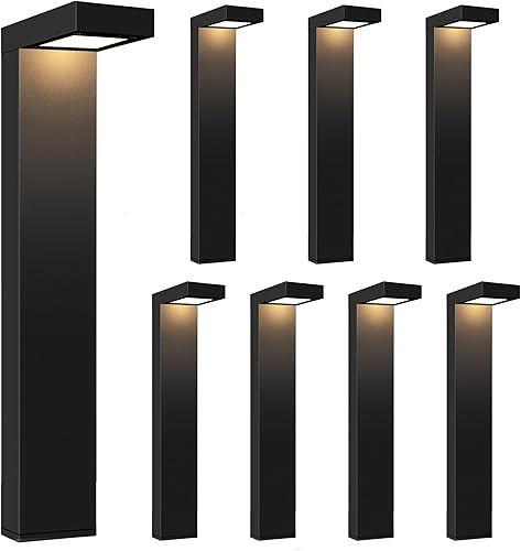 Miniatura 8 de GKOLED Paquete de 4 lámparas de camino de paisaje de bajo voltaje, 9-15 V CA CC iluminación de pasarela al aire libre con control de aplicación,