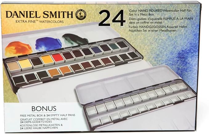 Daniel Smith Color Hand Poured Pan Set with BONUS Metal