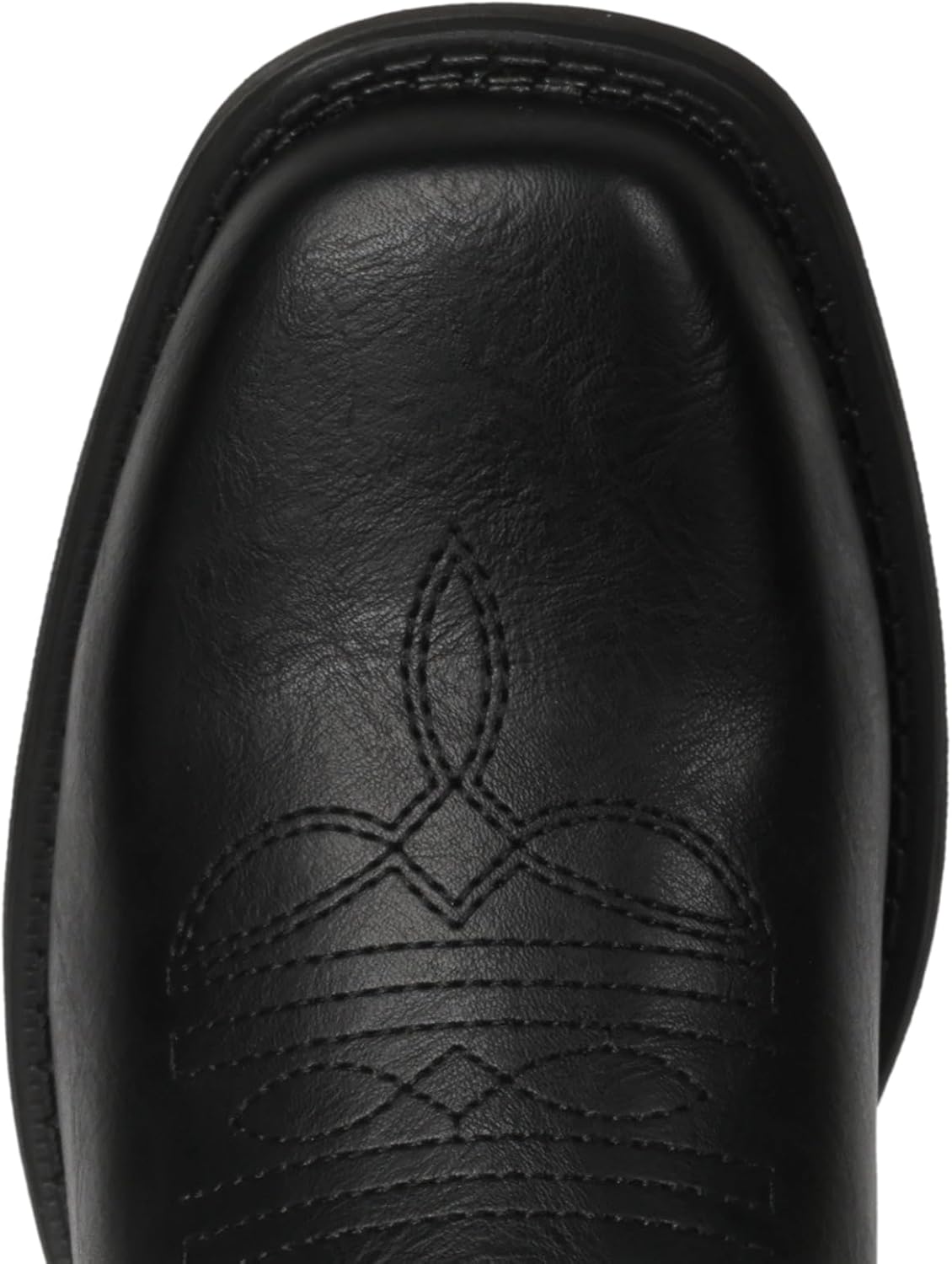 IUV Cowboy Boots For Women Square Toe Cowgirl Boots Mid Calf Western Boots Pull On Fashion Cowboy Boots
