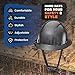 Acerpal Updated Vented Full Brim Hard Hat, Classic Black Carbon Fiber Gloss, Padded, OSHA Construction Safety Approved Hardhats, Hard Hats for Men, Cascos De Construccion Helmet.