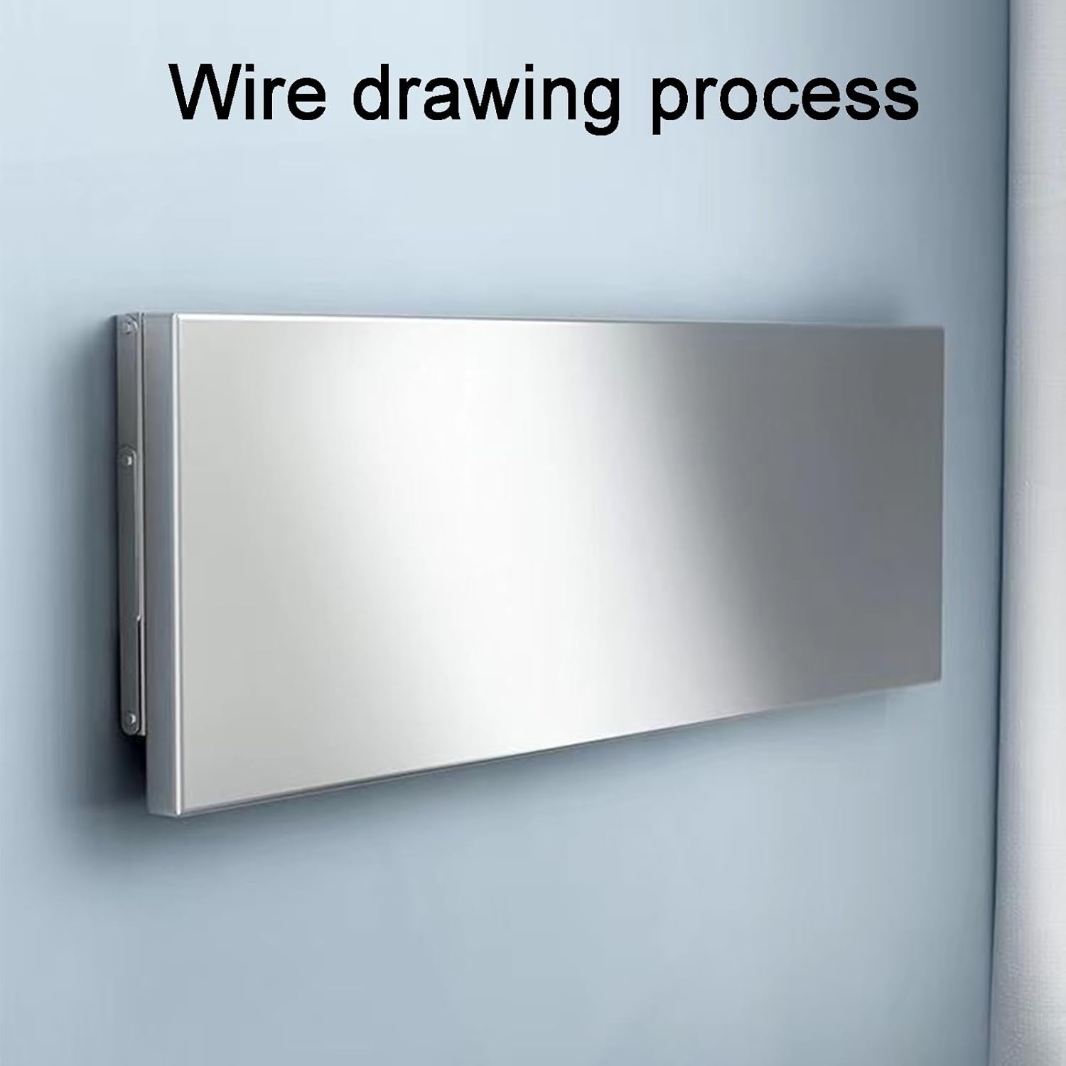 304 Stainless Steel Wall Mounted Folding Table with Kitchen Storage Shelf for Balcony, Bathroom, or Laundry Room 24 * 10in Foldable Desk