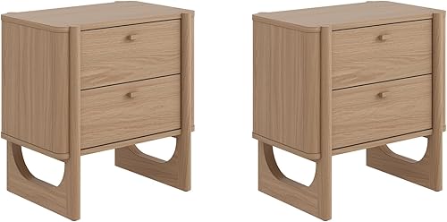 Vista 16 de Nathan James Moderna mesita de noche, extremo, mesita de noche o mesa auxiliar con almacenamiento para sala de estar o dormitorio