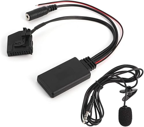 Terisass Adaptador Bluetooth para automóvil Mercedes W211 adaptador Bluetooth  Adaptador auxiliar Bluetooth cable de música audio micrófono