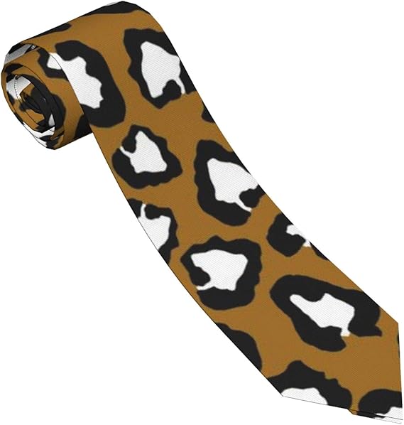 Men's Fashion Leopard Print Design Print Ties Necktie for