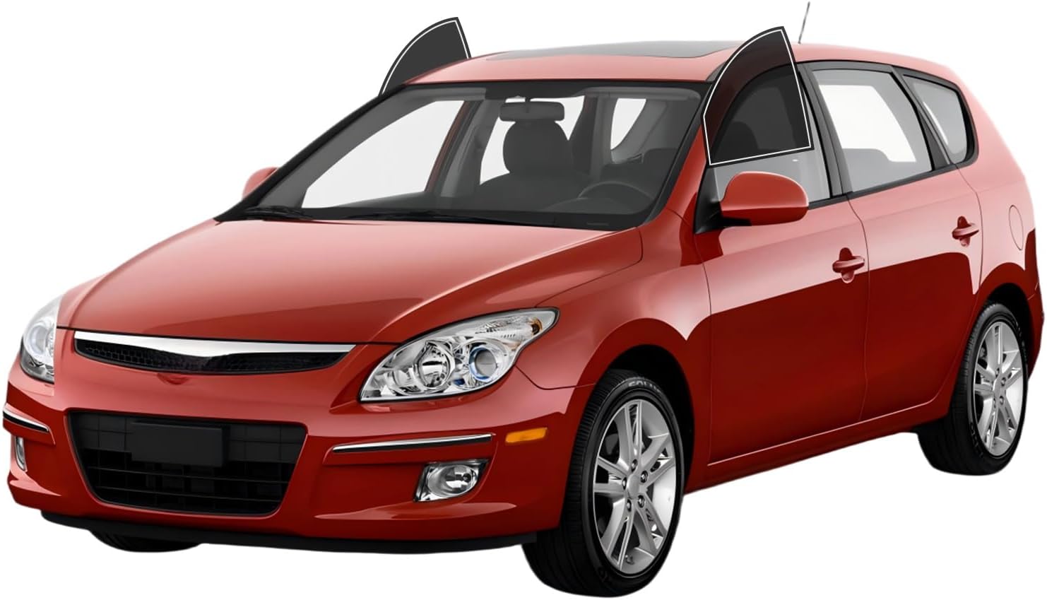Precut Window Tint Film for Hyundai Elantra Wagon 2009-2012 All Side+Rear Windshield 35% VLT 2Ply Anti-Shatter, UV Block, Privacy Protection, Easy Install, No Trimming Needed,Heat & Glare Reduction