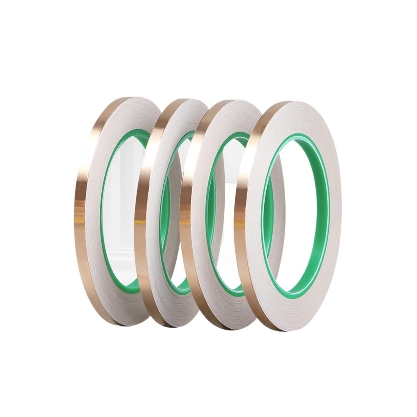 Nastro conduttivo, foglio di rame, Nastro conduttivo in lamina di rame Doppia colla 0,06-10 mm 10 m Riparazione Schermatura Artigianato (0,06 mm - 5 mm)