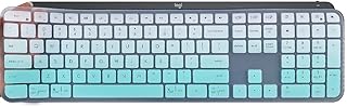 Keyboard Cover for Logitech MX Keys, Design for Logitech MX Keys Advanced Wireless Keyboard Cover, Ultra Thin Logitech MX Keys Keyboard Accessories Silicone Keyboard Protector Skin-MintGreen