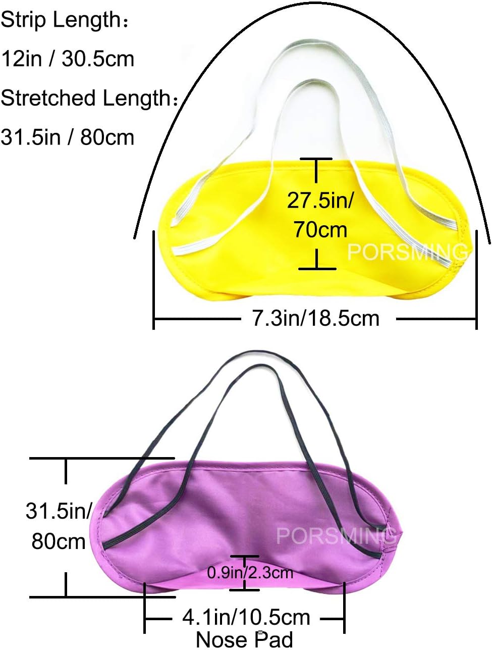 Eye Mask Sleep Masks Pack of 36 Sleeping Mask Blindfold Eye Cover Team Building Games Party with Nose Pad and Adjustable Strap for Women Men Kids 4 Layers Colors (18 Color 36 Pieces)