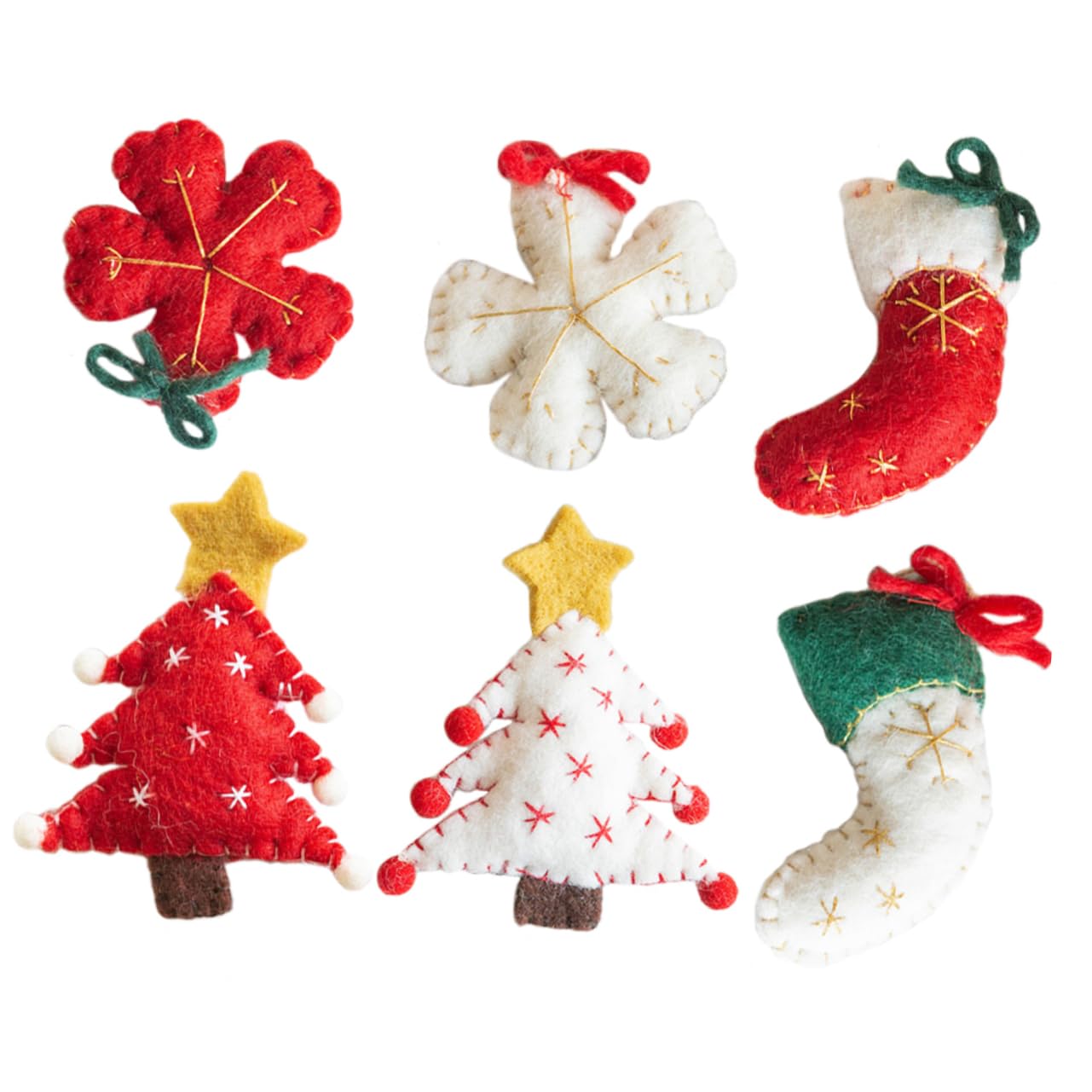 PRETYZOOM 12 Pz Addobbi Natalizi Addobbi Per Alberi Di Natale Decorazioni Da Appendere All'albero Di Natale Ciondoli Appesi in Feltro Natalizio Regali Di Ornamento Di Provato