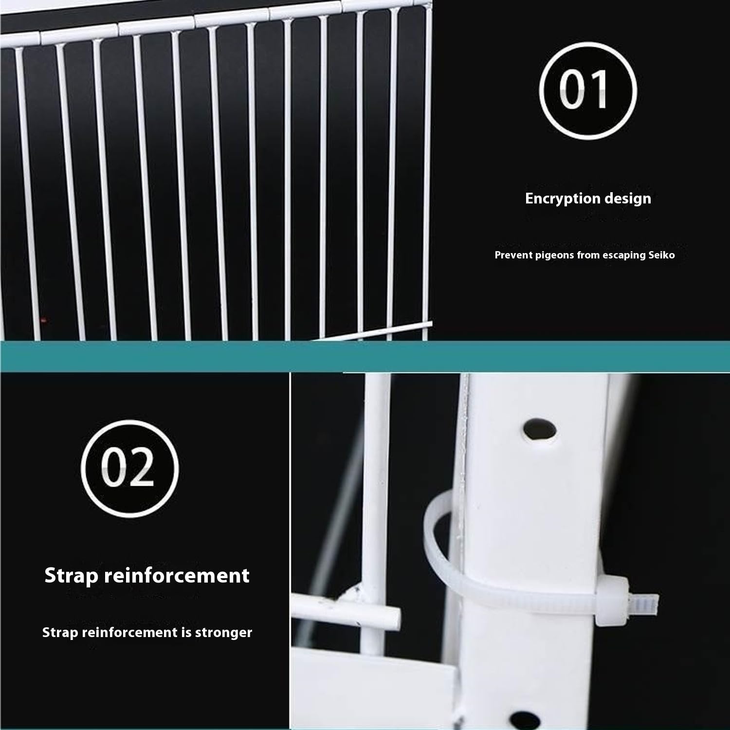 Générique Pigeon Trap avec Deux entrées d'accès à Sens Unique, Coup de Conception à l'épreuve d'évasion avec Cage de Pigeon Skylight pour Les toits, Jardins Ouverts, fermes, granges / 16x12x10 Pouces