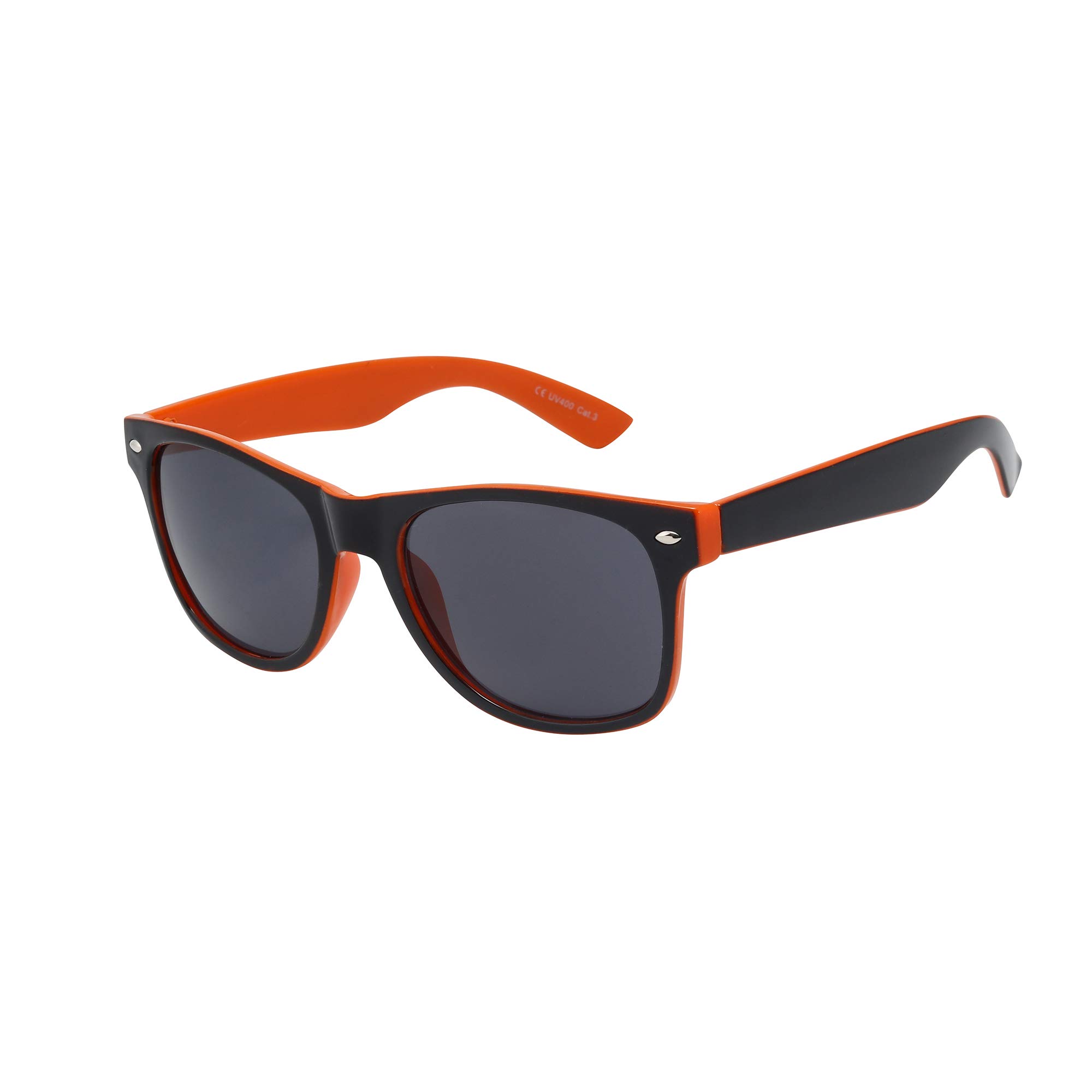 Asvp Shop Men's Black / Orange (Wf34) Asvp Shop® Wo Classic Sunglasses Shades Vintage Retro