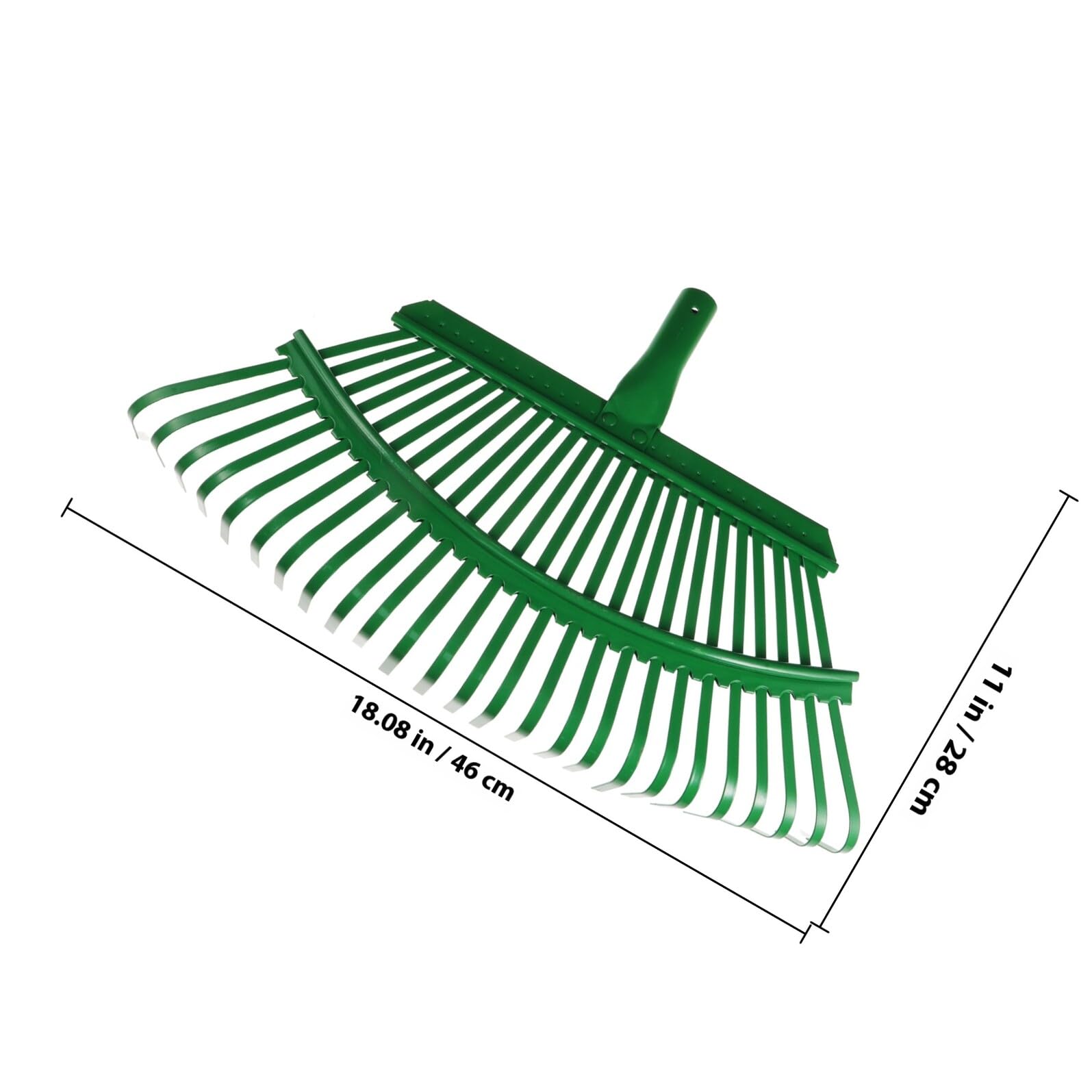 UPKOCH Handrechen aus Kohlenstoffstahl Kleiner Gartenrechen für Laub und Gras Laubharke mit 25 Zinken für Gartenarbeit im Außenbereich