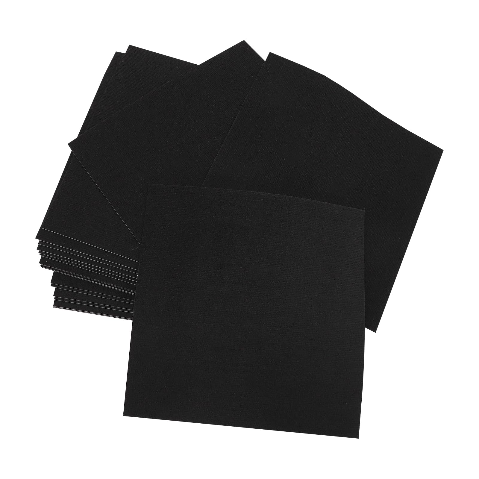 Azulejos de moqueta autoadhesivos, 50 x 50 cm, 20 unidades, fácil de cortar, alfombra cuadrada para el suelo de salones, pasillos, oficinas, hoteles (negro)