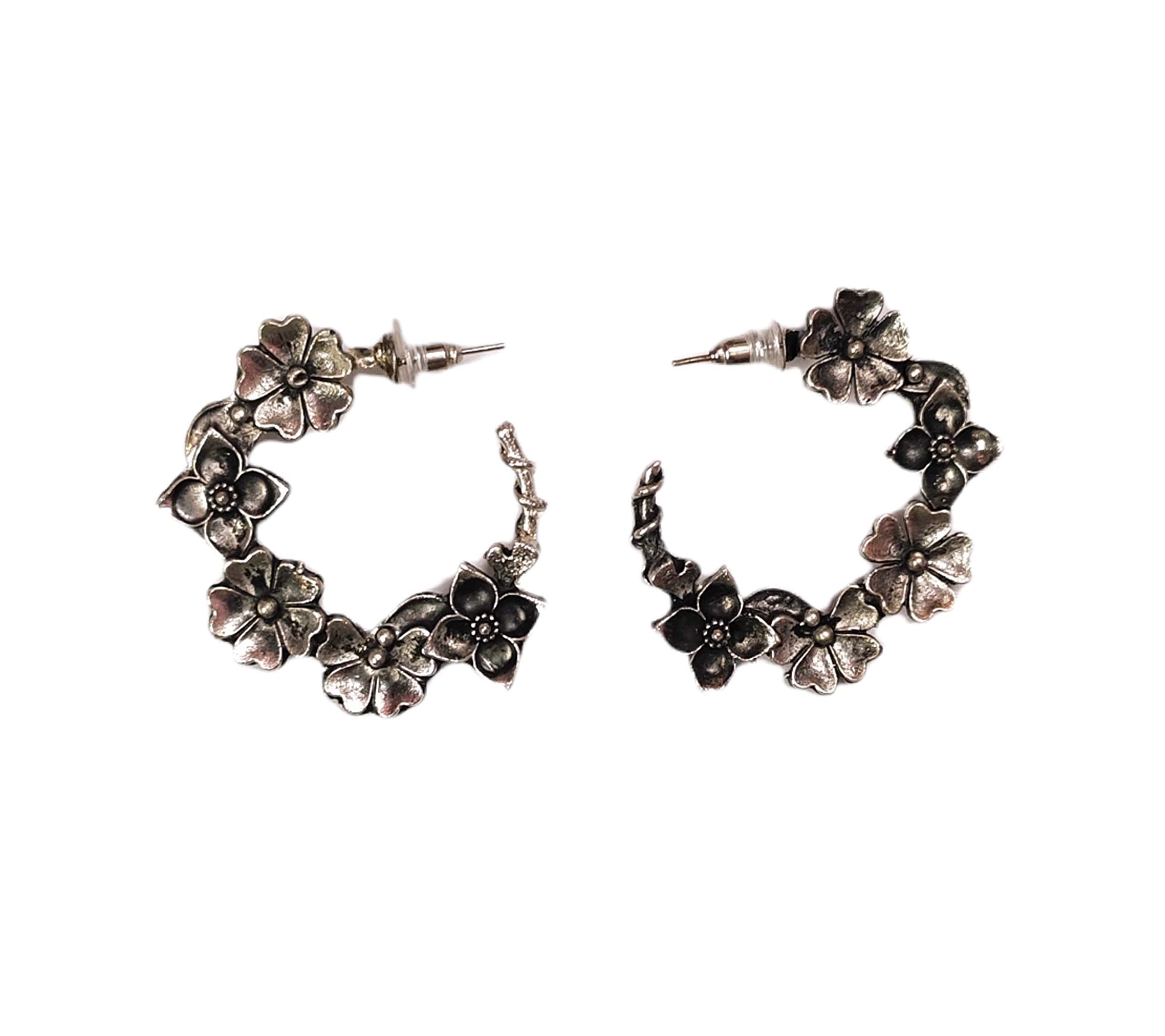 Paninaro Silver Oxidised Ghungroo Hoop Earring for Women & Girls (B09PC694FG) Amazon Price History, Amazon Price Tracker