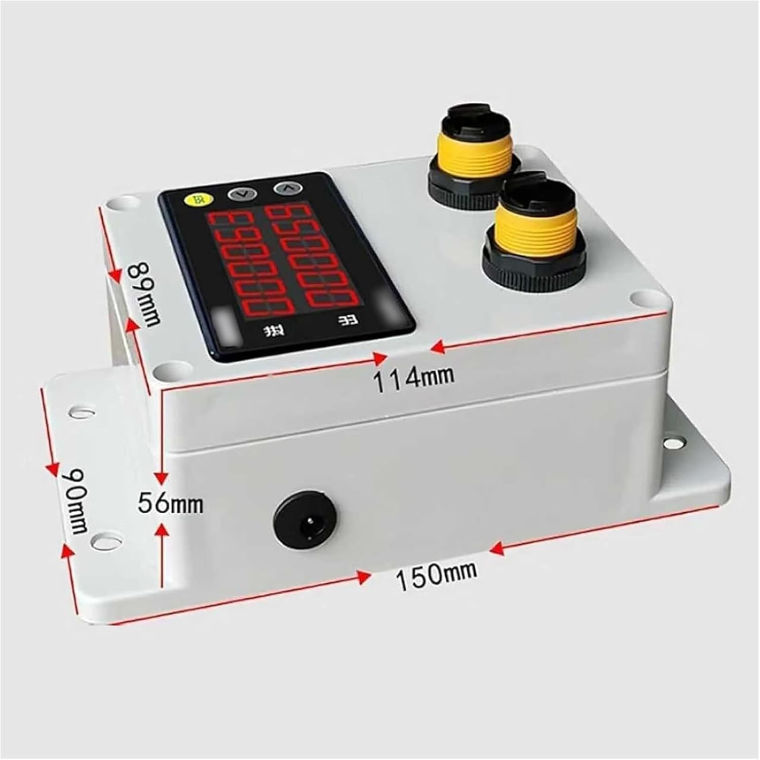 人数カウンター、2 つのセンサーと反射板、入退出方向認識機能付き訪問者カウンター、-19999 ～ 99999 のカウントと双方向統