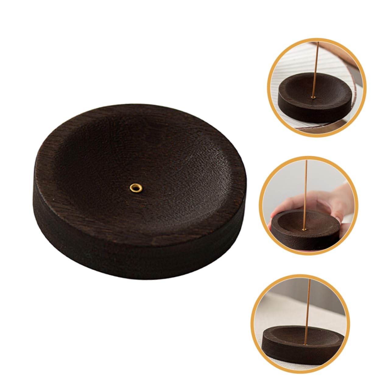 TOPBATHY 5 Stück Räucherstäbchen Räucherstäbchenhalter Desktop Räuchergefäß Halter Retro Tablett Räuchergefäße Tablett Brenner