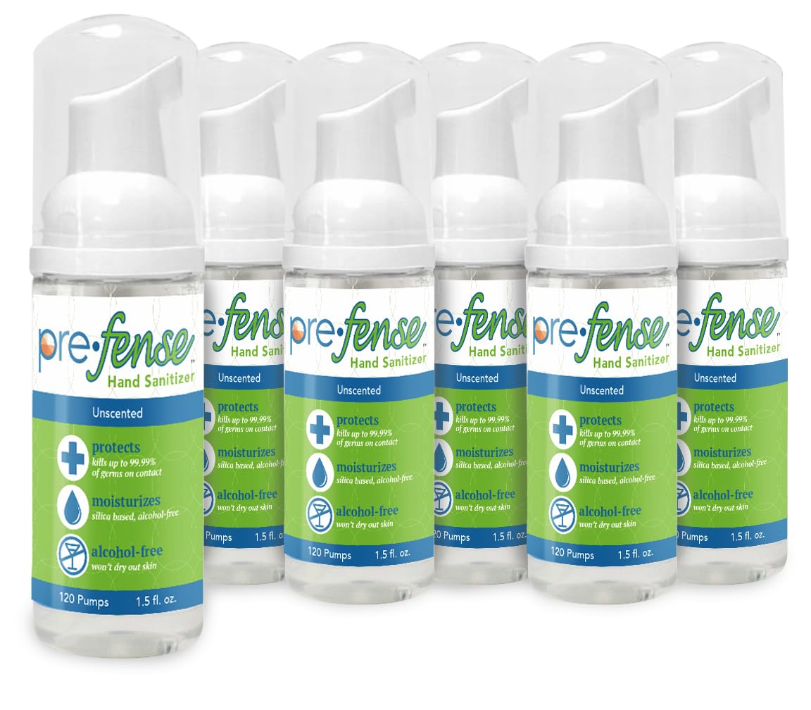 Foam Hand Sanitizer – Unscented - (6 x 1.5 oz travel size)