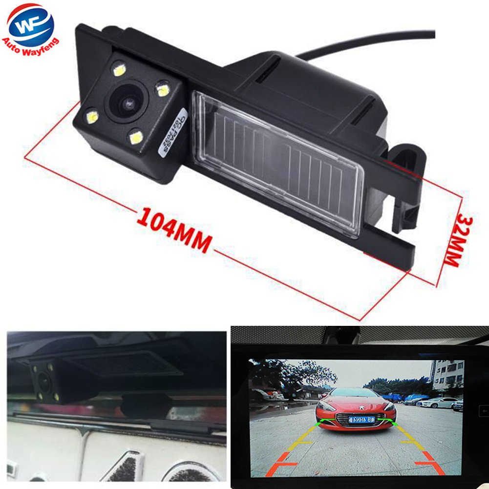 Auto Wayfeng WFHD CCD Waterproof Car Camera Car Reversing Backup Rearview Rear View Camera with 4LEDs for Alfa Romeo 156 159 166 147 Brera Spider 05