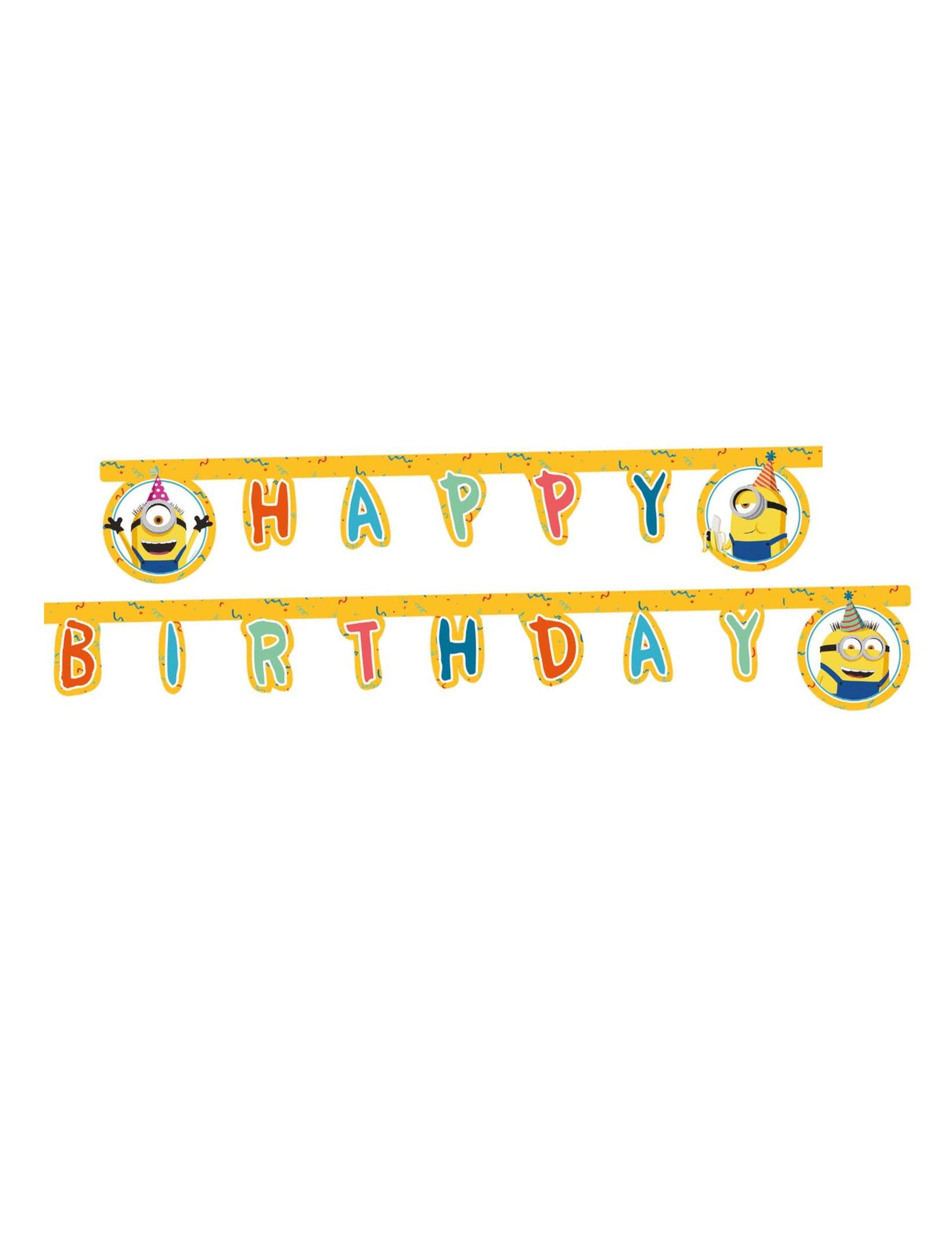 Procos - Folat 92139P Minions Garland FSC-2.3 m, Yellow