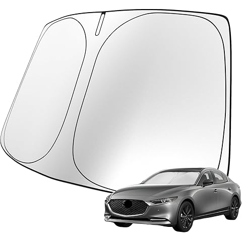 Windshield Sunshade for Mazda 3 Hatchback Sedan 2014-2018 Front Window Sun Shade Cu...