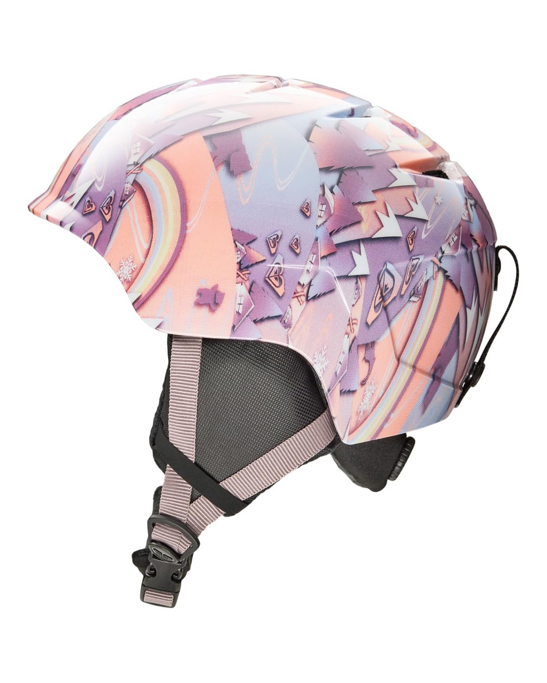 Roxy Slush Girl Sport Helmet Fille, Coral Chic Papercut, L/XL
