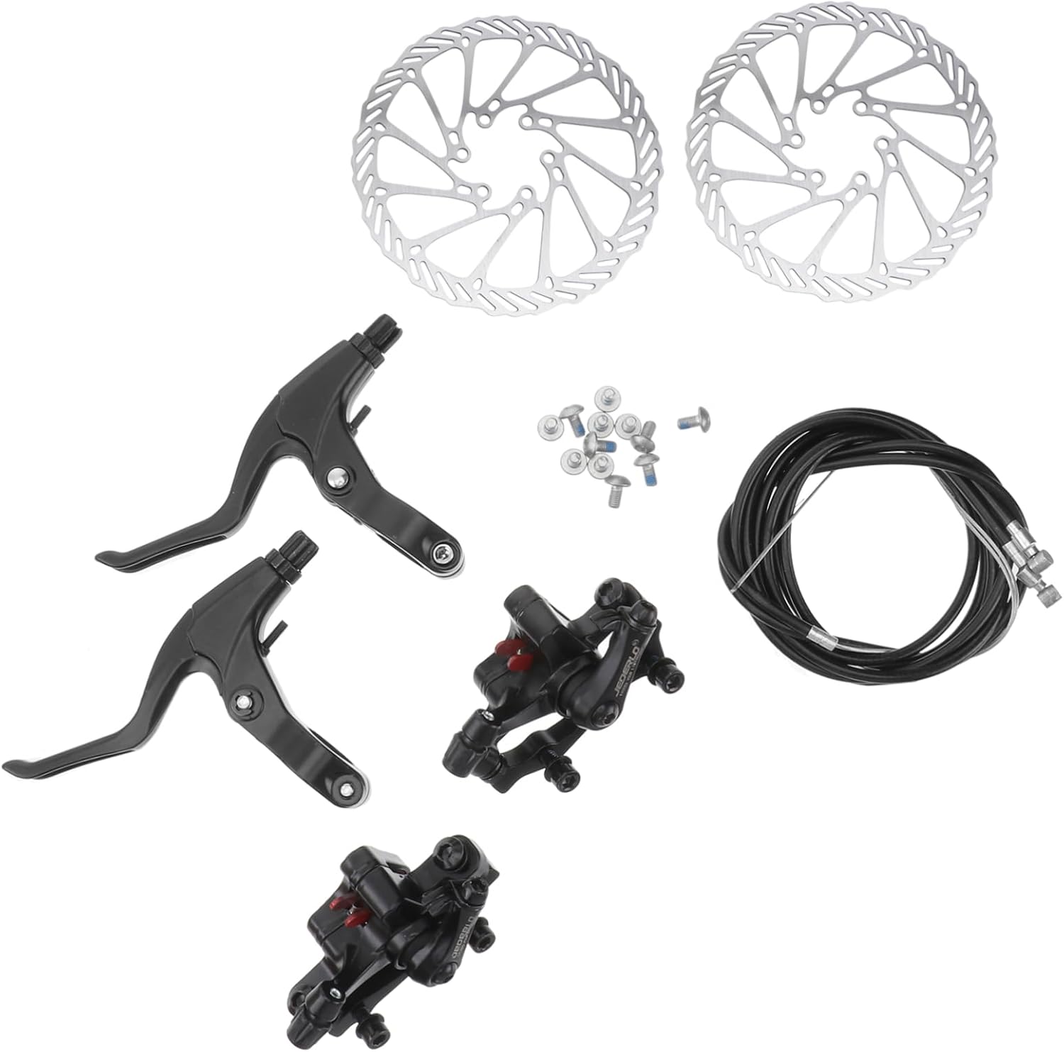 Adjustable Bike Disc Brakes Complete Disc Brake Set for Mountain Bicycles Rear Rotor Caliper Design