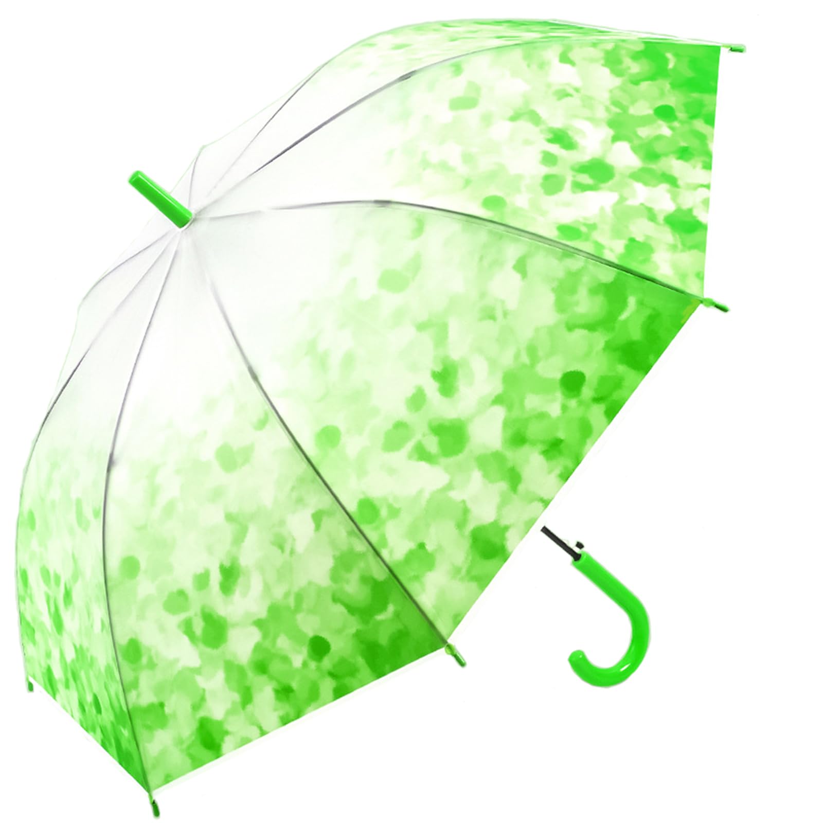 ThreeH Long Handle Plastic Umbrella with Gradient Color Windproof Waterproof Rain Protection for Women Men