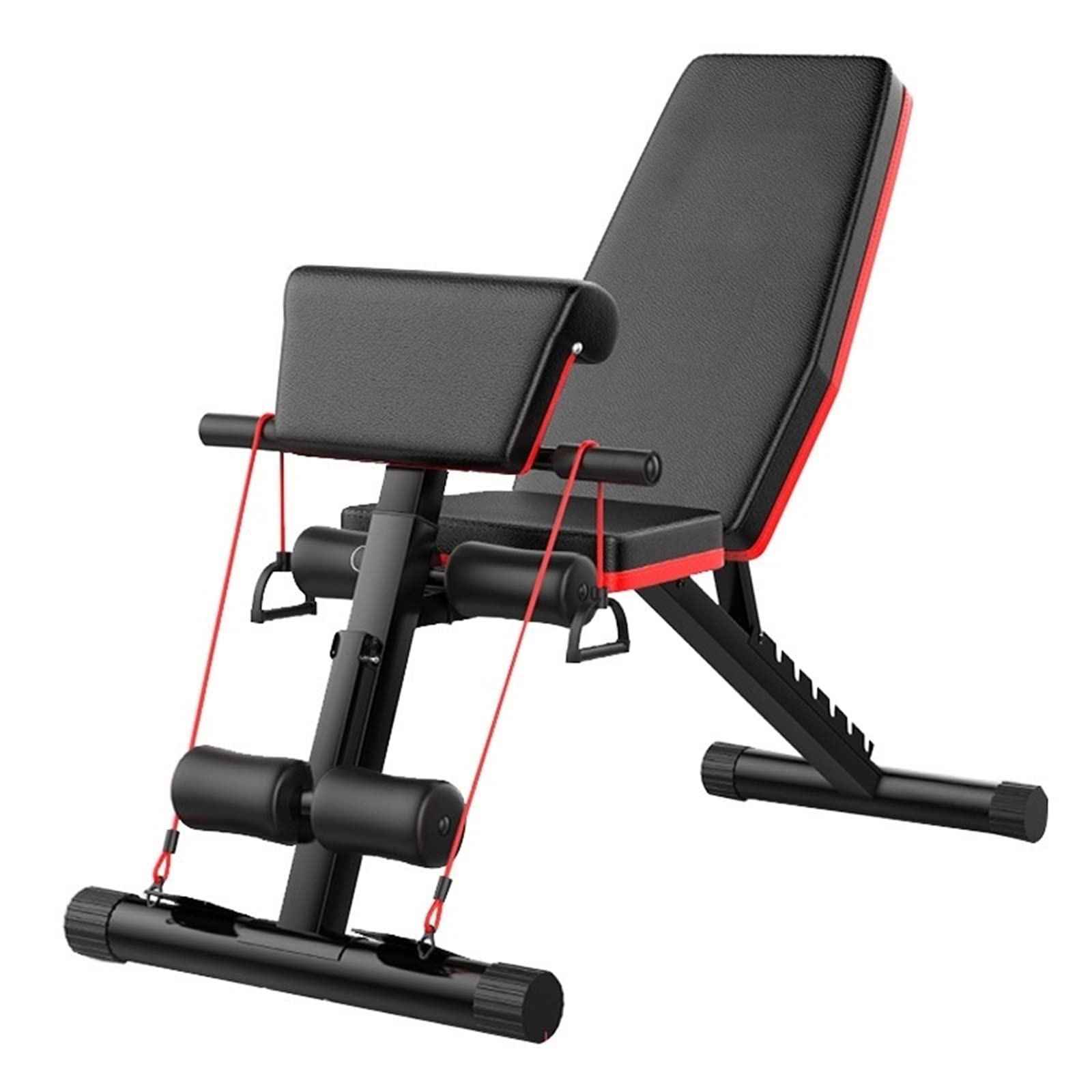 Tablas Abdominales, Banco De Prensa Plegable con Mancuernas, Respaldo Ajustable, Taburete Multifuncional para Abdominales, Banco De Ejercicios, Equipo para El Hogar,