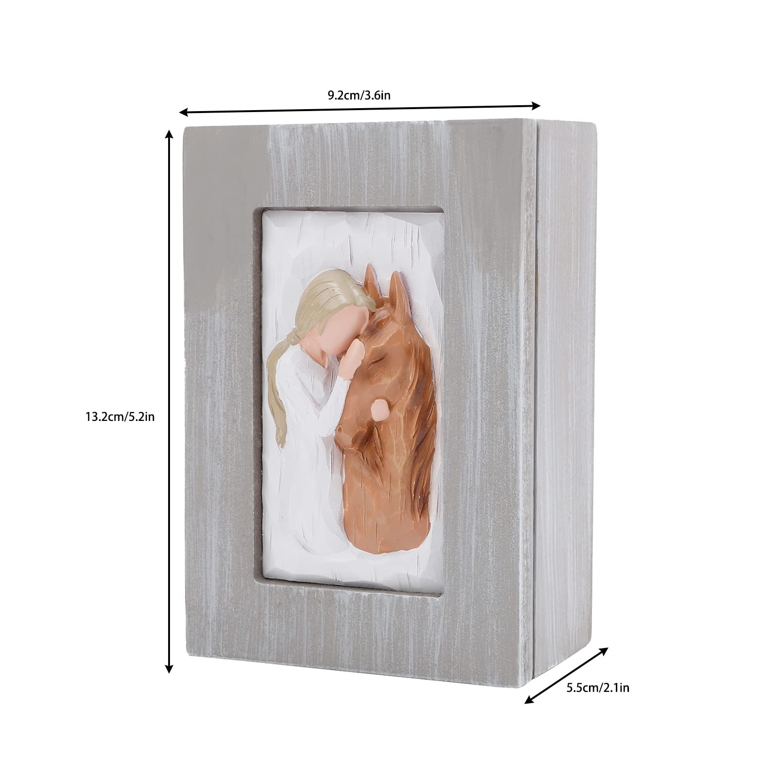 CHUANGLI Horses Keepsake Gifts Box for Women Girls Horse Lovers Truly a Friend Friendship Figurine Keepsake Box - Image 3