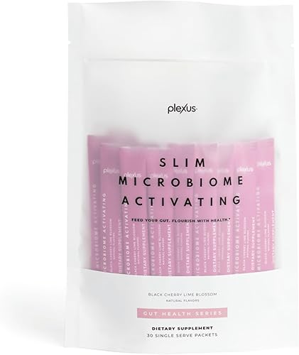 Plexus Slim MicroBiome Activating Black Cherry Lime Blossom, suplementos dietéticos, 30 barras individuales