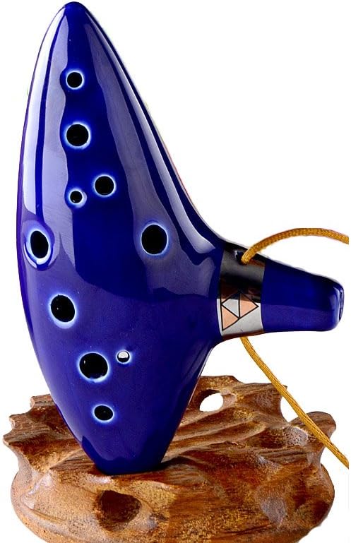 Ocarina Player Ocarina Veool Légende De Zelda - 12 Trous Céramique Alto C - Instrument De Musique Avec Boîte Cadeau Ocarina Zelda Céramique